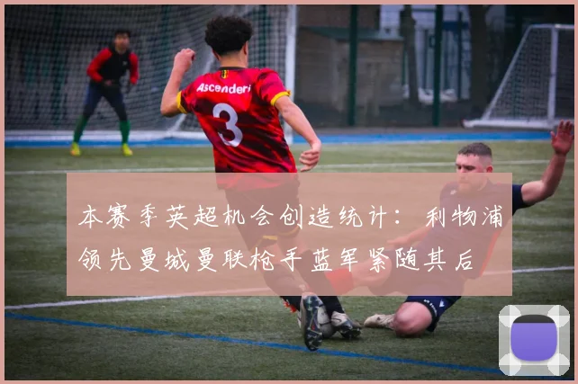 本赛季英超机会创造统计：利物浦领先曼城曼联枪手蓝军紧随其后